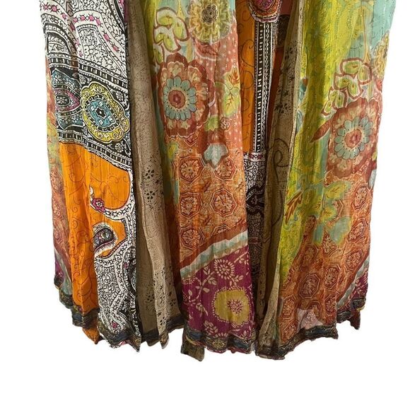 Boston Proper Vintage Boho Paisley Made in India Pleasant Maxi Skirt Size XS - Picture 5 of 9